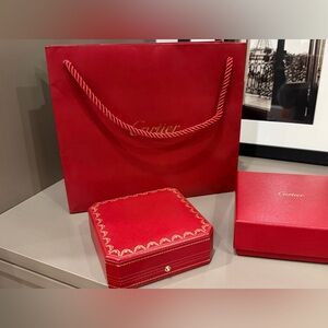 Authentic Cartier box and bag